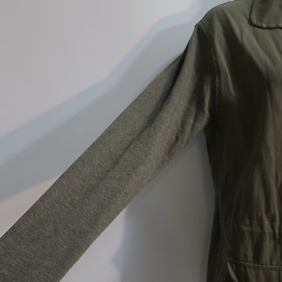 Womens John Eshaya Gray & Green U.S. Army Button Down Shirt M/L - Picture 4 of 6